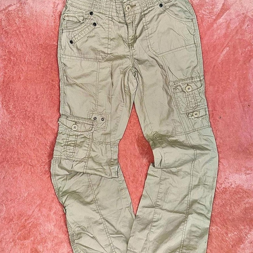 Vintage Y2K Mudd Multi-Pocket Cargo Pants, sz 16 Girls (Womens S-US 4/6) LowRise
